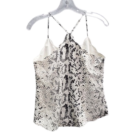 J. Crew Snake Skin Scallop Spaghetti Strap Cami Top - Picture 5 of 11